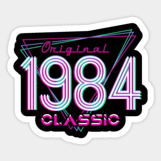 Born In 1984 Throwback Birthday Sticker